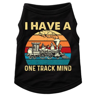 I Have A One Track Mind Trainspotter Model Train Railroad Doggie Tank