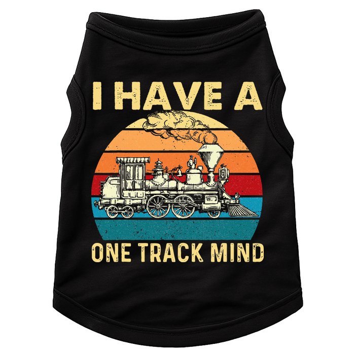 I Have A One Track Mind Trainspotter Model Train Railroad Doggie Tank