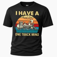 I Have A One Track Mind Trainspotter Model Train Railroad Performance Shirt