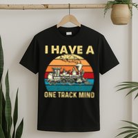 I Have A One Track Mind Trainspotter Model Train Railroad T-Shirt