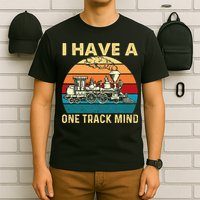 I Have A One Track Mind Trainspotter Model Train Railroad T-Shirt