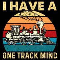 I Have A One Track Mind Trainspotter Model Train Railroad Drawstring Bag