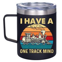 I Have A One Track Mind Trainspotter Model Train Railroad 12oz Stainless Steel Coffee Mug