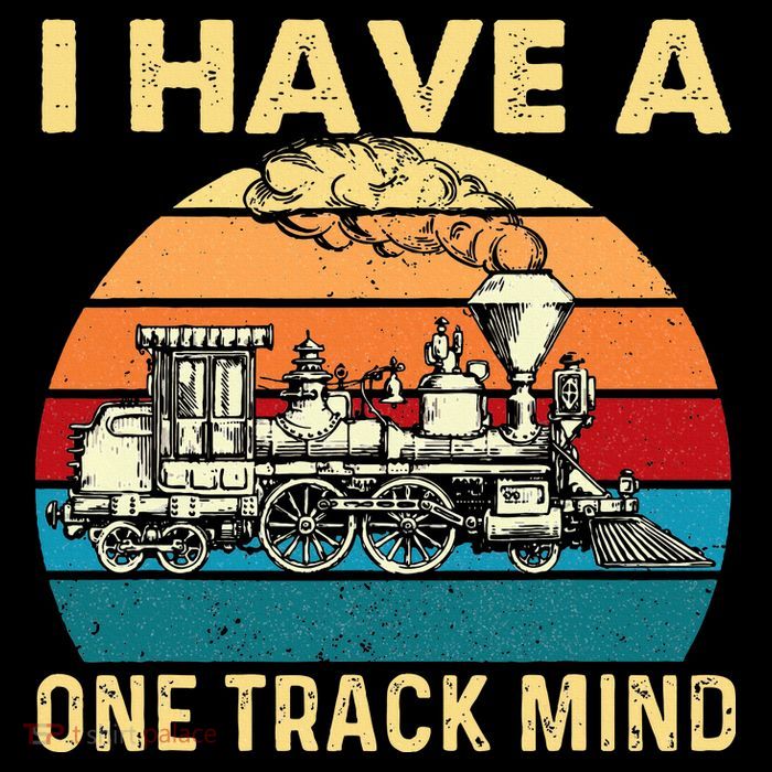 I Have A One Track Mind Trainspotter Model Train Railroad Toddler T-Shirt