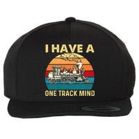 I Have A One Track Mind Trainspotter Model Train Railroad Wool Snapback Cap