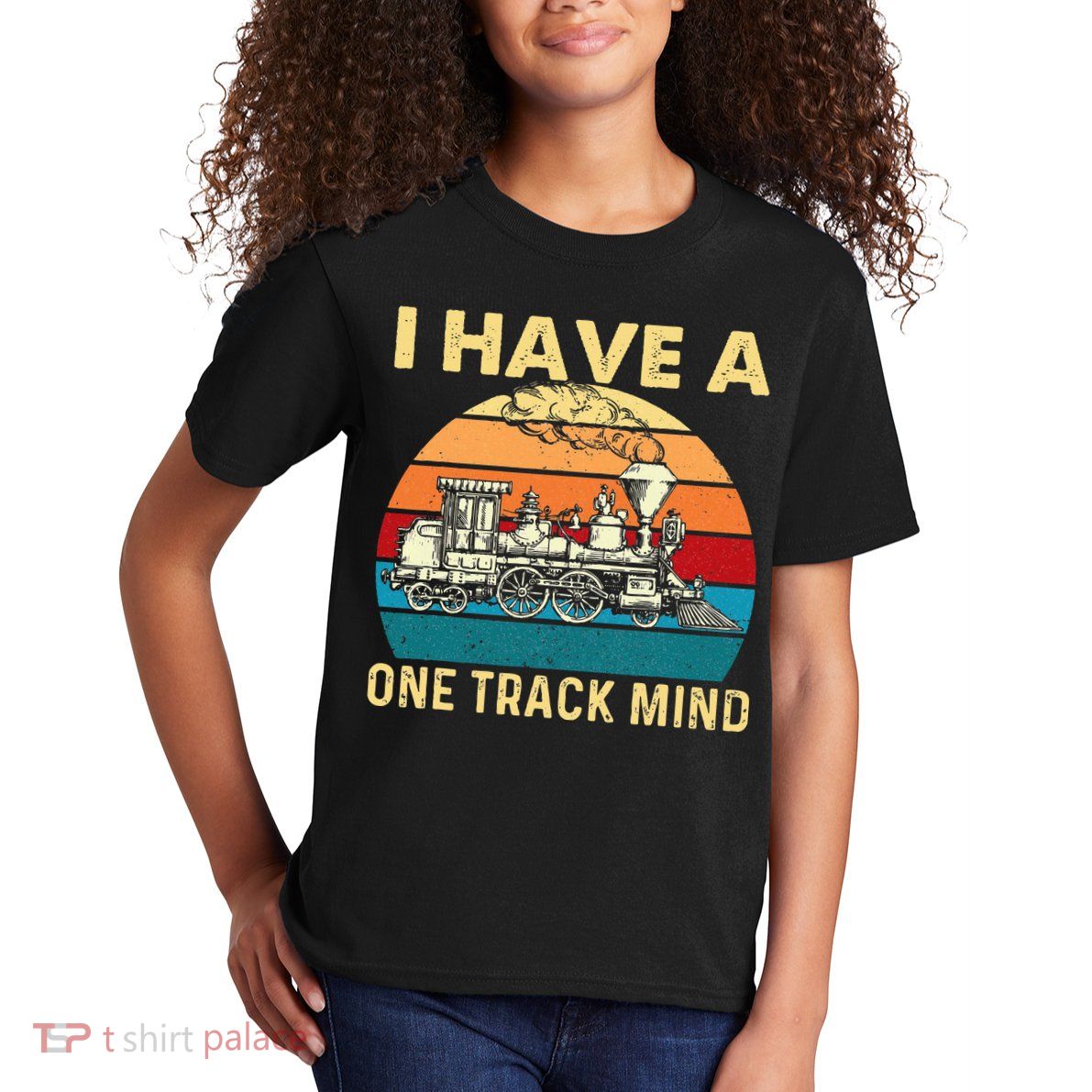 I Have A One Track Mind Trainspotter Model Train Railroad Kids T-Shirt