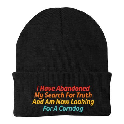 I Have Abandoned My Search For Truth Funny Retro Vintage Beanie