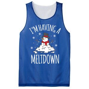 I'm Having A Meltdown Snow Breakdown Funny Xmas Gift Cute Gift Mesh Reversible Basketball Jersey Tank