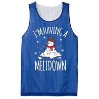 I'm Having A Meltdown Snow Breakdown Funny Xmas Gift Cute Gift Mesh Reversible Basketball Jersey Tank