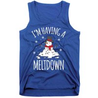 I'm Having A Meltdown Snow Breakdown Funny Xmas Gift Cute Gift Tank Top