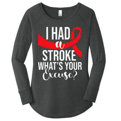 I Had A Stroke Stroke Survivor Red Awareness Ribbon Women's Perfect Tri Tunic Long Sleeve Shirt