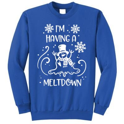 I'm Having A Meltdown Snow Snowmies Christmas Pun Funny Gift Sweatshirt