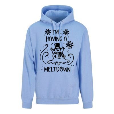 I'm Having A Meltdown Snow Snowmies Christmas Pun Funny Gift Unisex Surf Hoodie