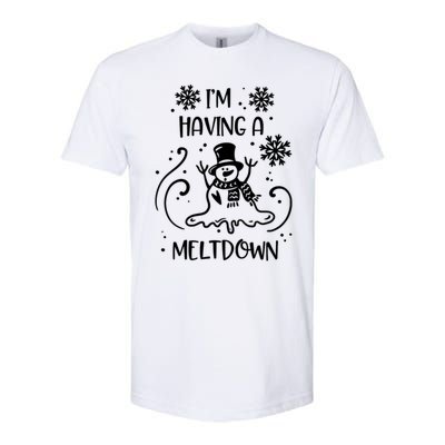 I'm Having A Meltdown Snow Snowmies Christmas Pun Funny Gift Softstyle CVC T-Shirt