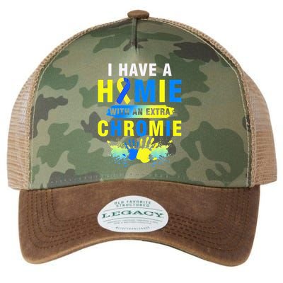 I Have a Homie with an Extra Chromie Down Syndrome  Legacy Tie Dye Trucker Hat