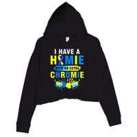 I Have a Homie with an Extra Chromie Down Syndrome  Crop Fleece Hoodie
