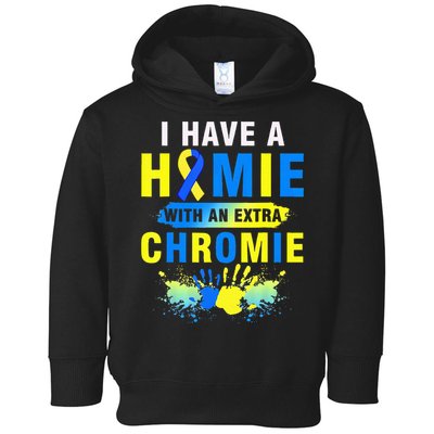I Have a Homie with an Extra Chromie Down Syndrome  Toddler Hoodie