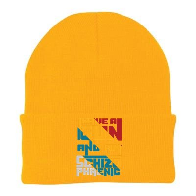 I Have A Gun And Am Schizophrenic Knit Cap Winter Beanie