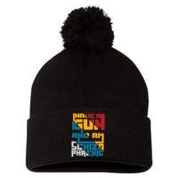 I Have A Gun And Am Schizophrenic Pom Pom 12in Knit Beanie