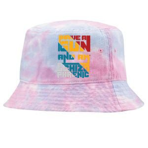 I Have A Gun And Am Schizophrenic Tie-Dyed Bucket Hat