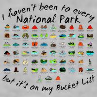 I HavenT Been To Every National Park But ItS On My Bucket Ladies PosiCharge Tri-Blend Wicking Tank