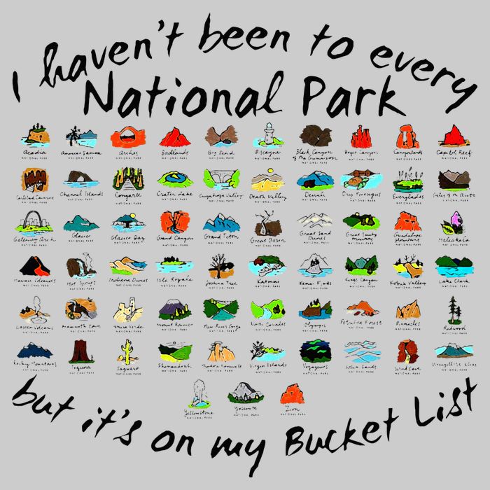 I HavenT Been To Every National Park But ItS On My Bucket Tie-Dye T-Shirt