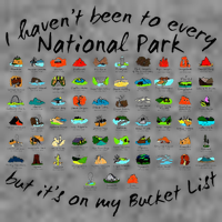 I HavenT Been To Every National Park But ItS On My Bucket 7-Panel Snapback Hat