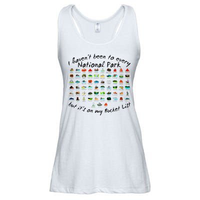 I HavenT Been To Every National Park But ItS On My Bucket Ladies Essential Flowy Tank