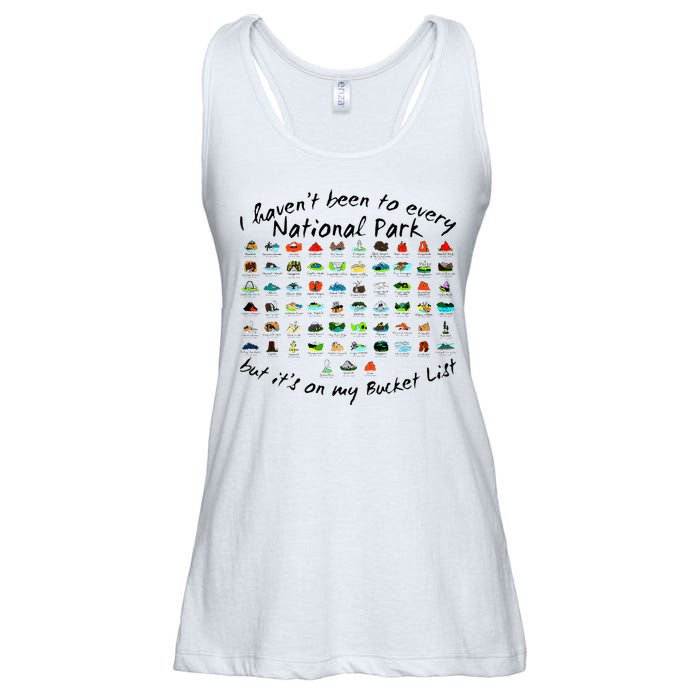 I HavenT Been To Every National Park But ItS On My Bucket Ladies Essential Flowy Tank