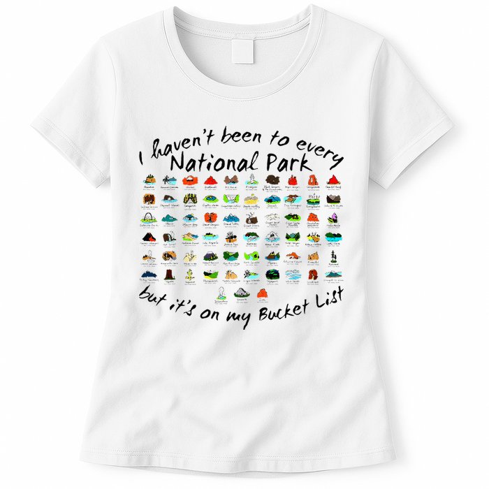 I HavenT Been To Every National Park But ItS On My Bucket Womens T-Shirt