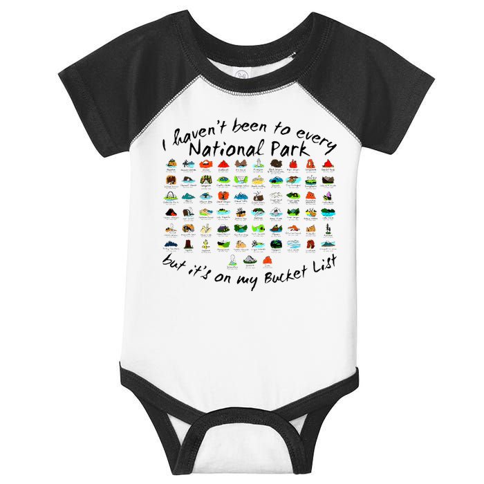 I HavenT Been To Every National Park But ItS On My Bucket Infant Baby Jersey Bodysuit