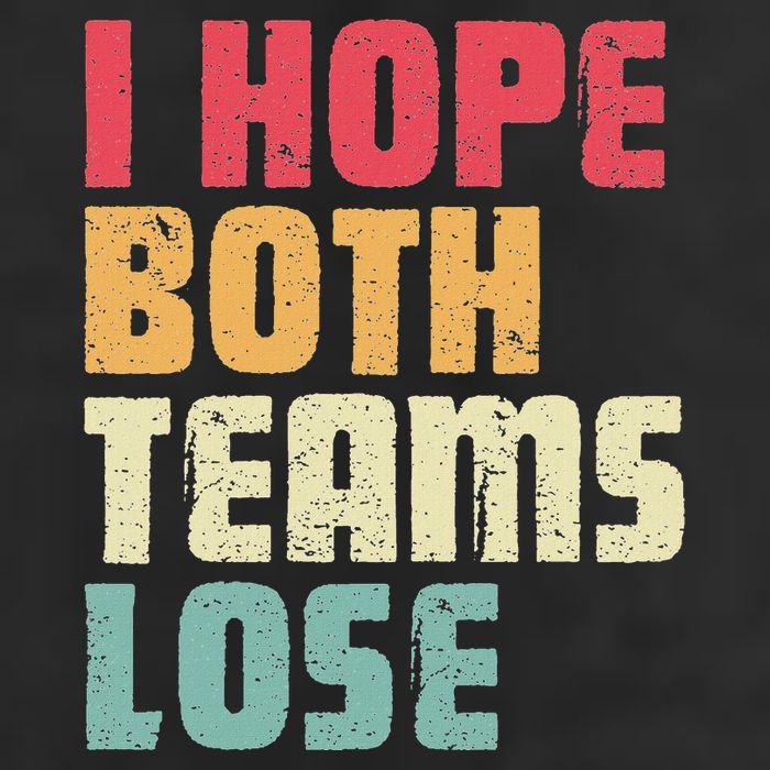 I Hope Both Teams Lose Funny American Football 7 Panel Mesh Trucker Snapback Hat