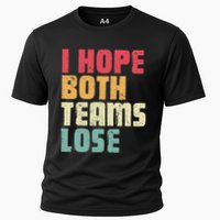 I Hope Both Teams Lose Funny American Football Cooling Performance Crew T-Shirt