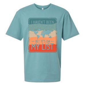 I HavenT Been Everywhere But ItS On My List World Travel Sueded Cloud Jersey T-Shirt