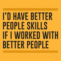 ID Have Better People Skills If I Worked With Better People Pom Pom 12in Knit Beanie