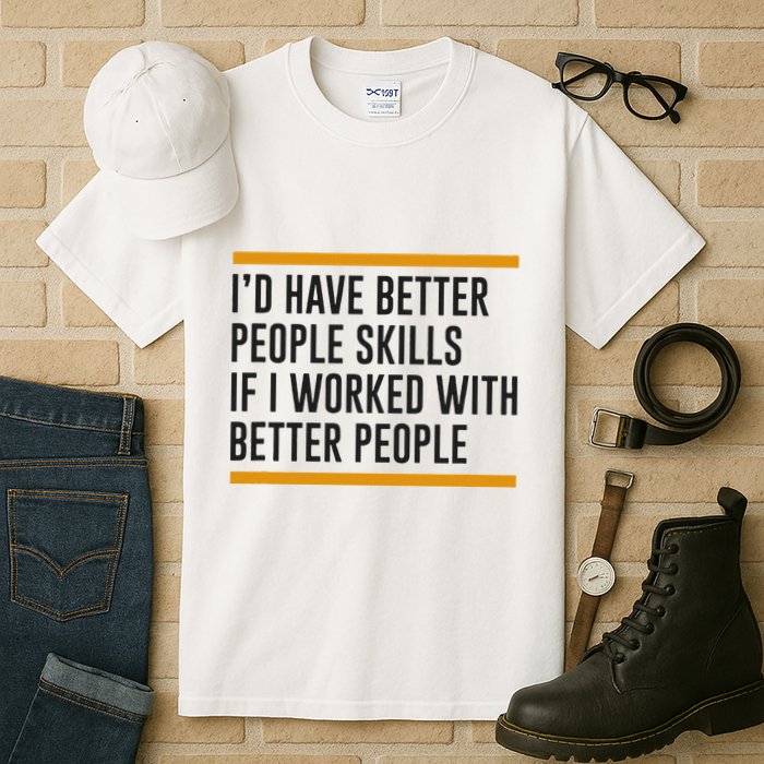 ID Have Better People Skills If I Worked With Better People Tall T-Shirt