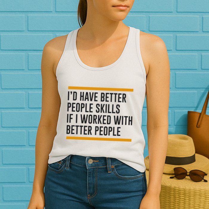 ID Have Better People Skills If I Worked With Better People Womens Tank Top