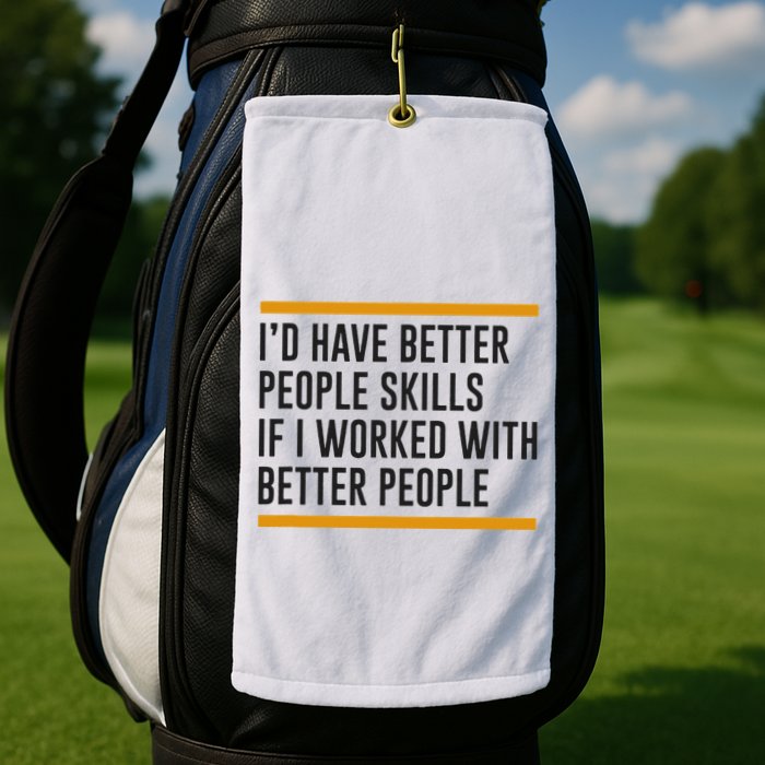 ID Have Better People Skills If I Worked With Better People Golf Towel