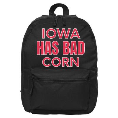Iowa Has Bad Corn 16 in Basic Backpack