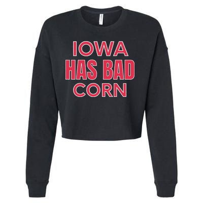 Iowa Has Bad Corn Cropped Pullover Crew