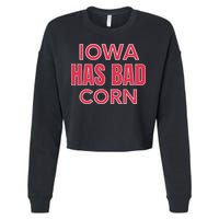 Iowa Has Bad Corn Cropped Pullover Crew