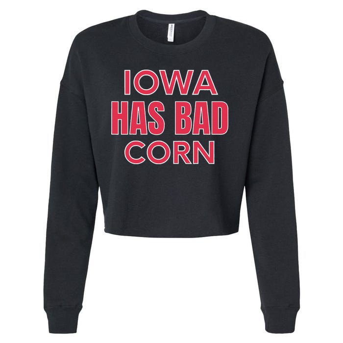 Iowa Has Bad Corn Cropped Pullover Crew