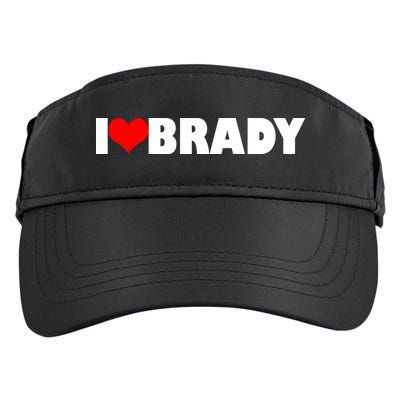 I Heart Brady Adult Drive Performance Visor