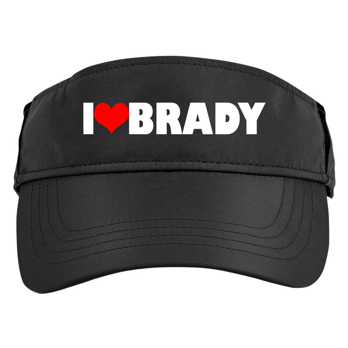 I Heart Brady Adult Drive Performance Visor