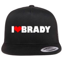 I Heart Brady Flat Bill Trucker Hat