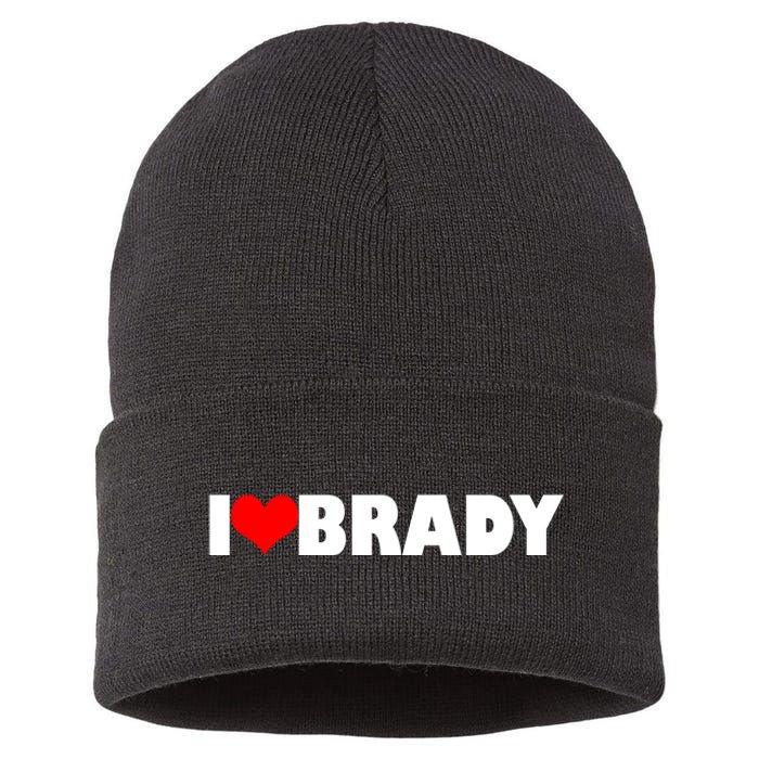 I Heart Brady Sustainable Knit Beanie