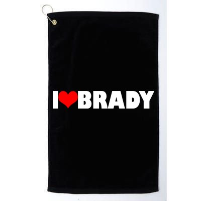 I Heart Brady Golf Towel