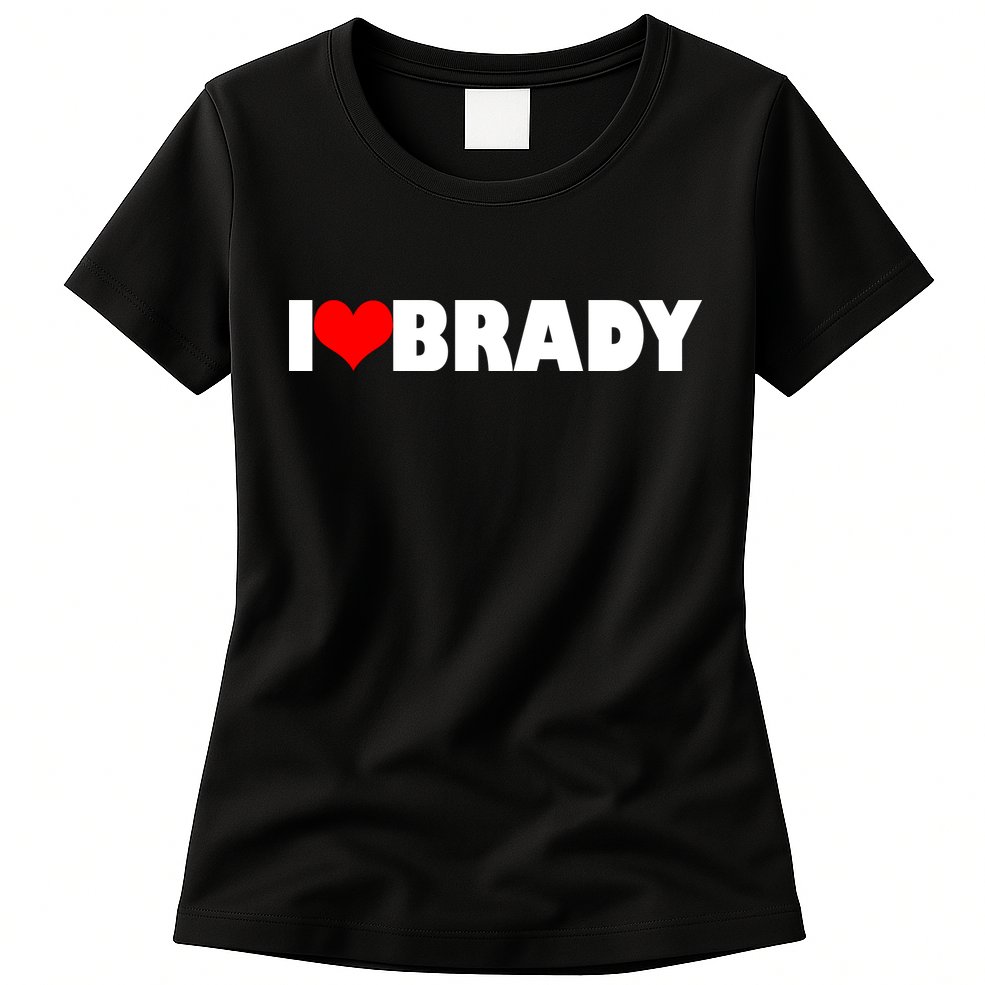 I Heart Brady Womens T-Shirt