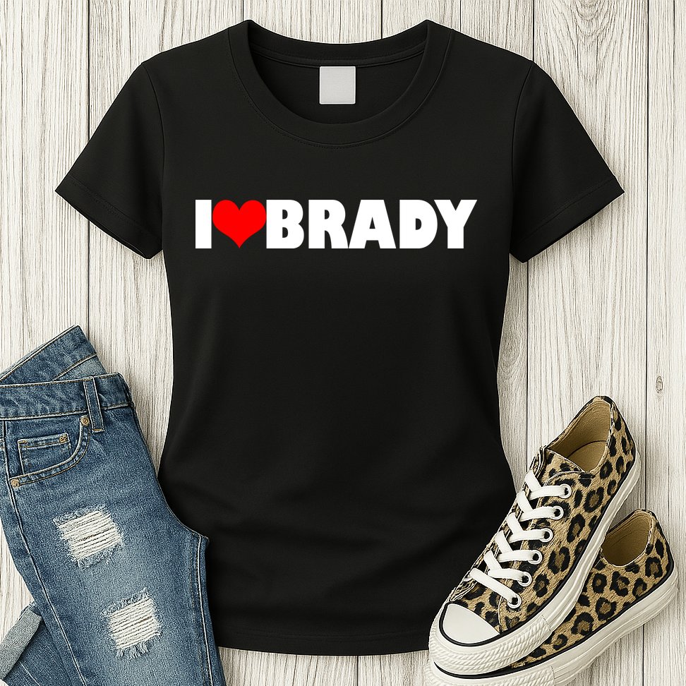I Heart Brady Womens T-Shirt