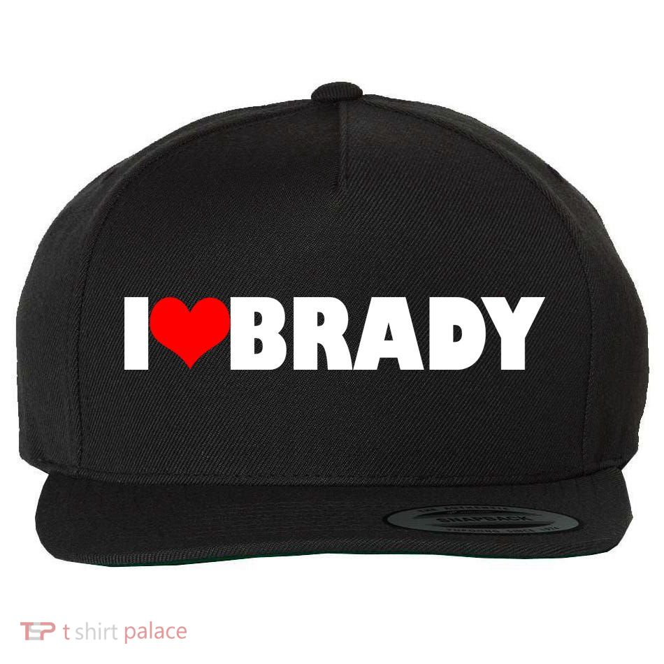 I Heart Brady Wool Snapback Cap